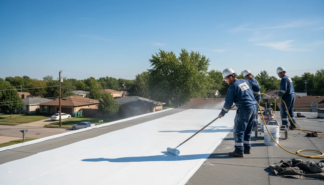 Commercial roof coating in Elsberry, MO near me